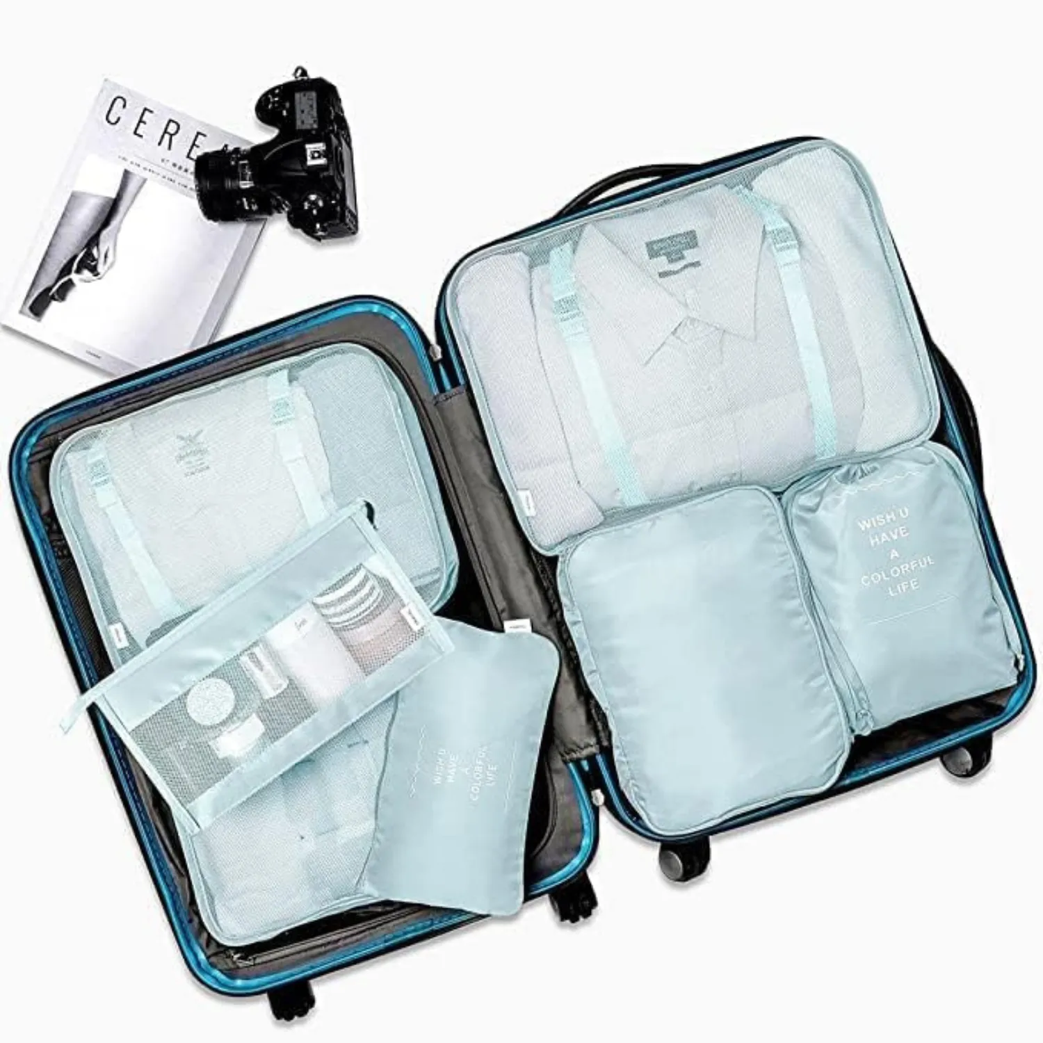 7-Piece Travel Organizer Bag Set