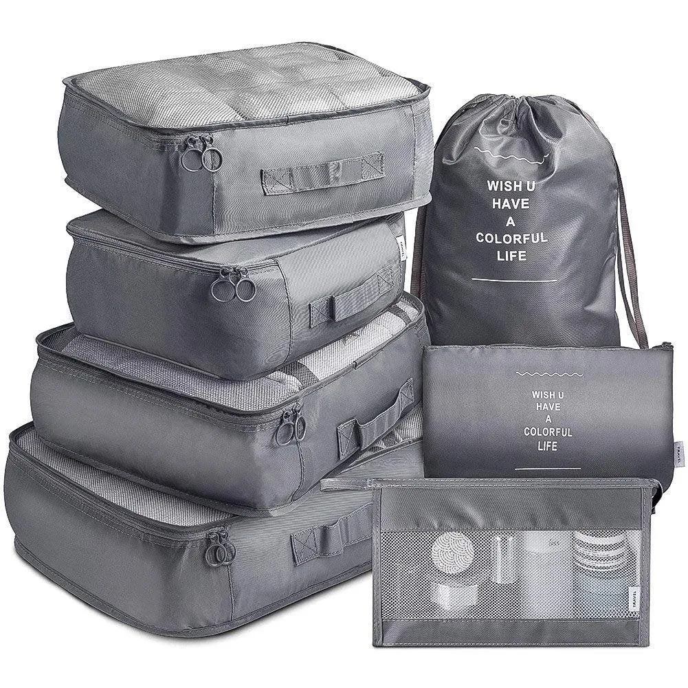 7-Piece Travel Organizer Bag Set
