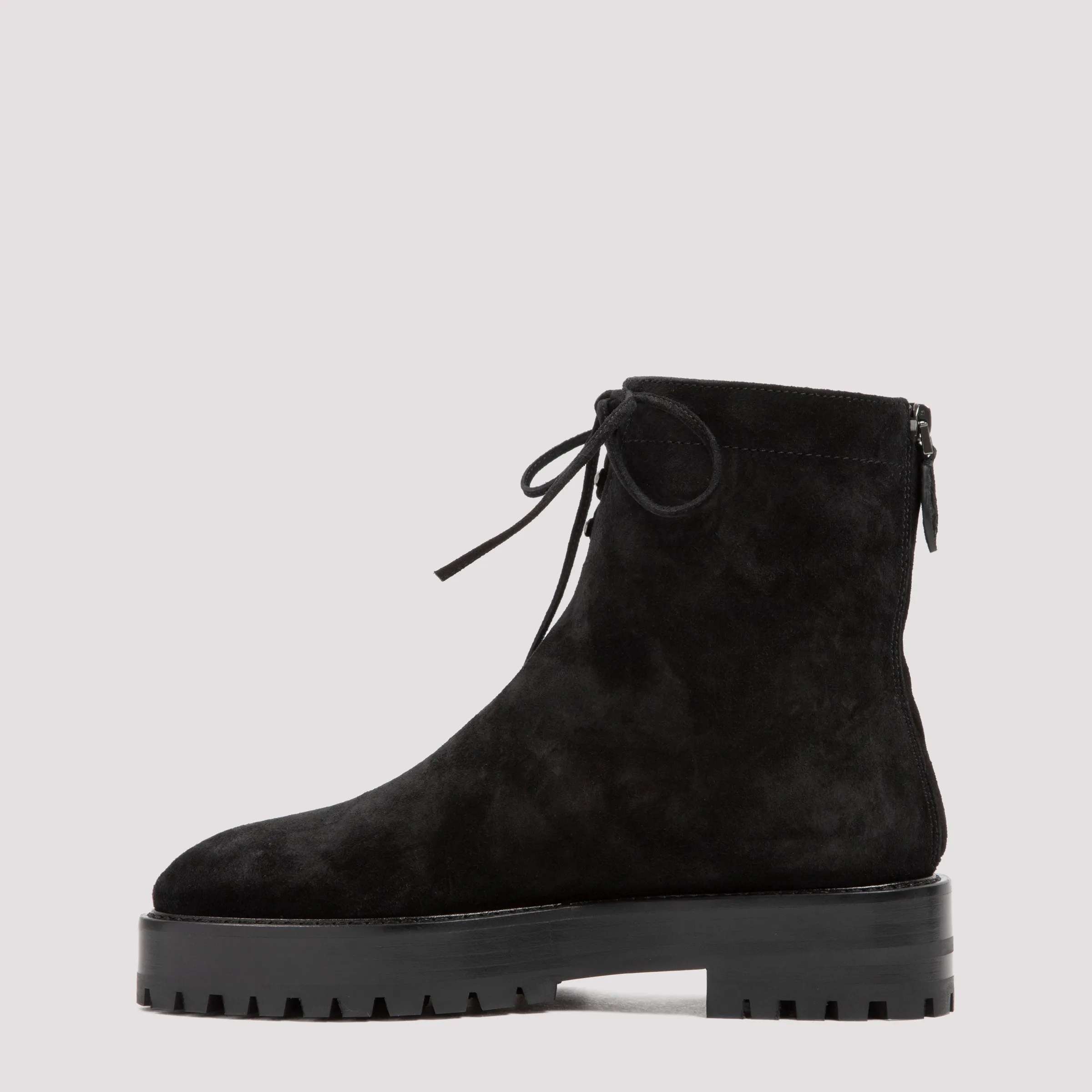 Alaïa Studded Lace Up Ankle Boots