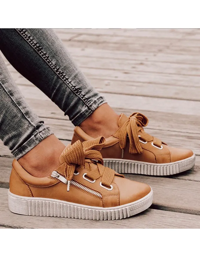 Jovi Sneaker Tan Leather