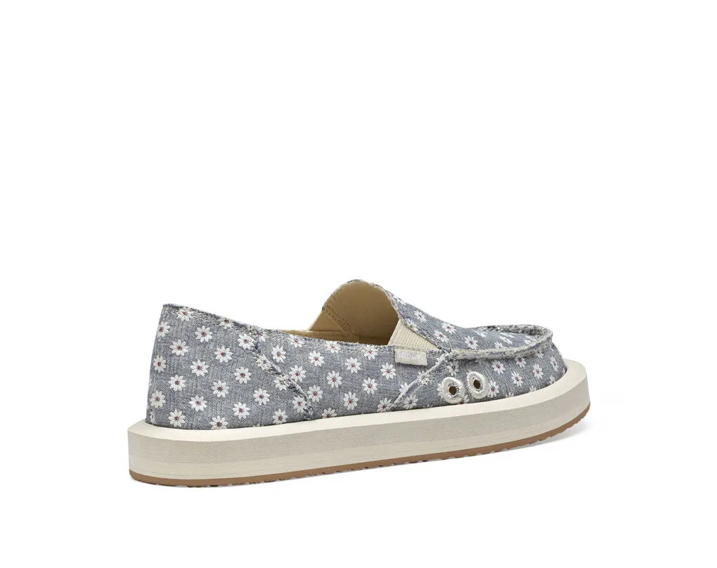 Sanuk Donna ST Daisy Shoe-White Daisy