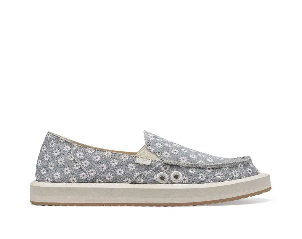 Sanuk Donna ST Daisy Shoe-White Daisy