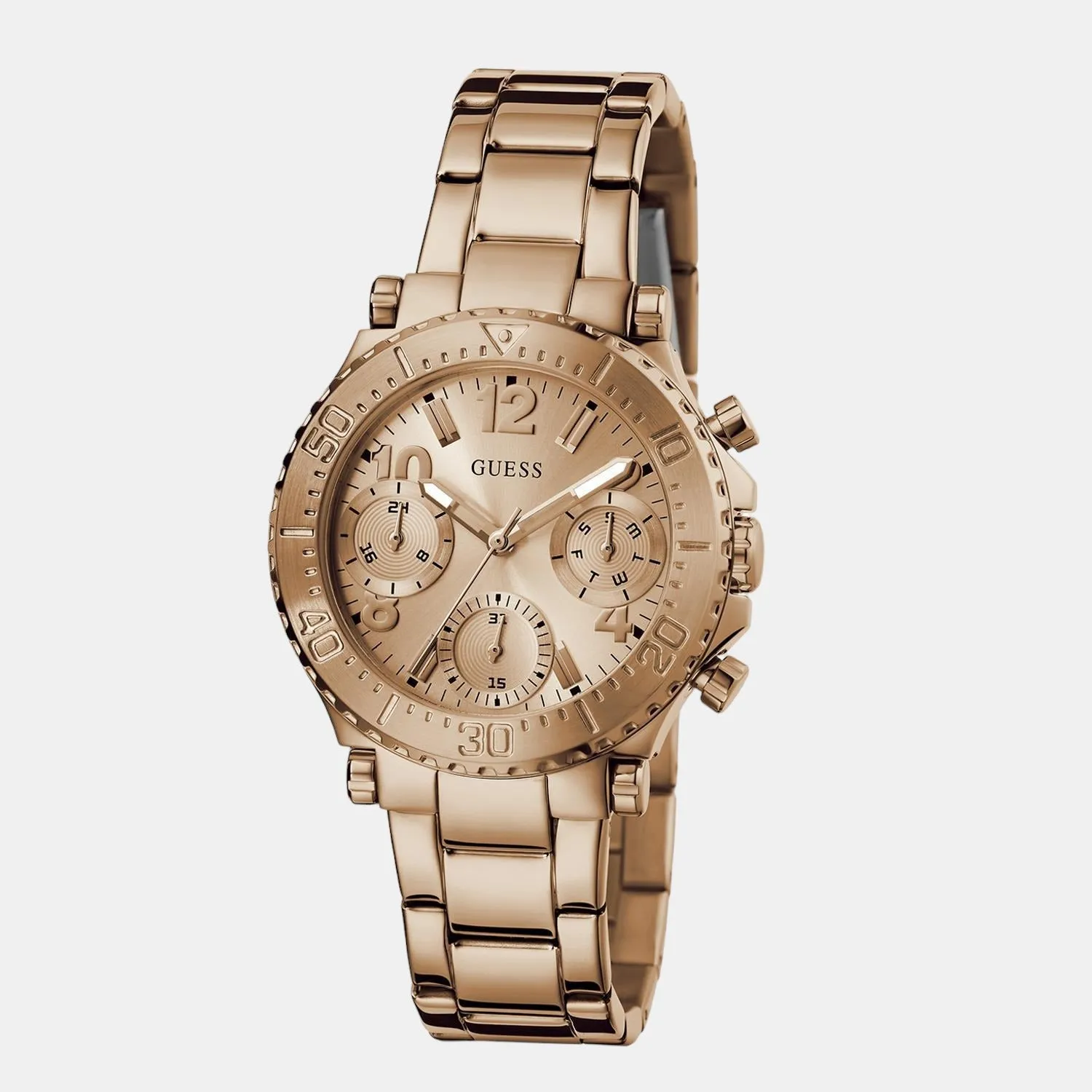 Women's Cosmic Rose Gold Stainless Steel Chronograph Watch GW0465L2